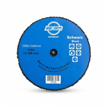 Reinigungsscheibe 100mm Schwarz inkl. Spanndorn